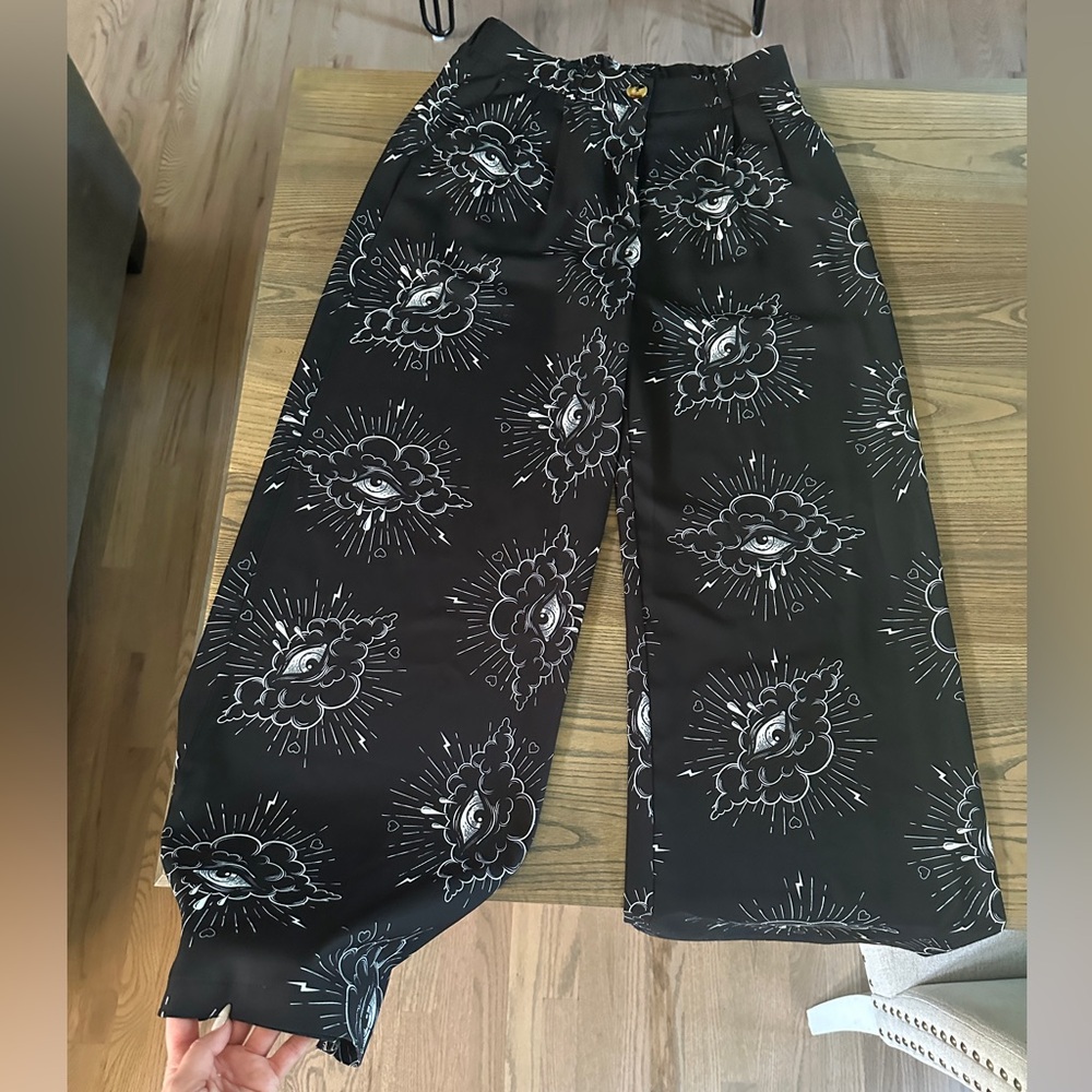 Dressed in LALA Black Patterned Women's Pants